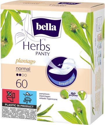 BELLA Panty Herbs Sensitive Plantago Wkładki 60 szt
