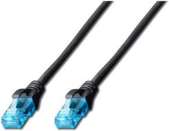 Zdjęcie ASSMANN Patch cord U/UTP kat.5e PVC 0,5m czarny (DK-1512-005/BL) - Swarzędz