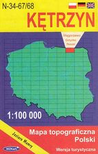 Kętrzyn Jezioro Mamry mapa 1:100 000 WzKart - zdjęcie 1