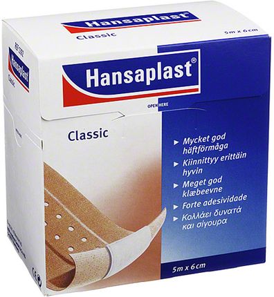 Hansaplast klasyczny plaster 5mx6cm  1 szt.