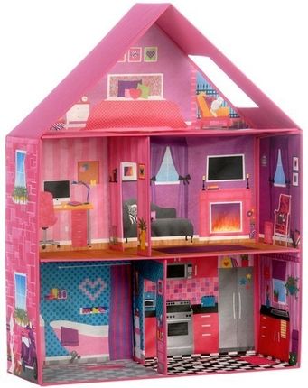 Calego Duży Wysoki Składany Domek Dla Lalek Villa 107 Cm Ceny i