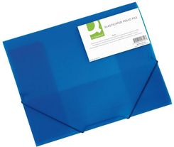 Zdjęcie Q-Connect Teczka Z Gumką Na Rogach A4 Pp 400 Mic Transparentna Niebieska - Sławków
