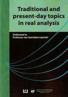Zdjęcie Traditional And Present-Day Topics In Real Analysis - Rogoźno
