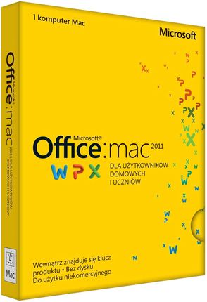 Microsoft Office 2011 dla Mac dla Użyt. Domowych i Uczniów ENG ESD 1 Użyt. Lic. Doż. (GZA-00202)