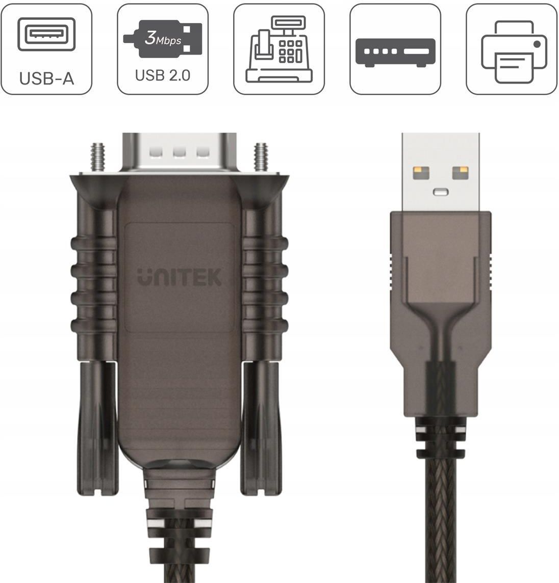 UNITEK KONWERTER Z USB NA SERIAL (Y-108) - zdjęcie 1 UNITEK KONWERTER Z USB NA SERIAL (Y-108)