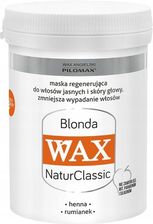 Zdjęcie WAX HENNA Regenerująca włosy suche blond 240 g - Konin