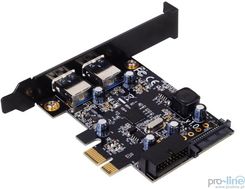 SILVERSTONE SST-EC04-E, PCI EXPRESS CARD 4X USB 3.0. (71066) - Kontrolery