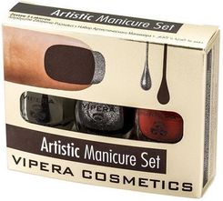 Zdjęcie VIPERA Artistic Manicure Set zestaw 3 lakierów 06 DRACULA - Drezdenko