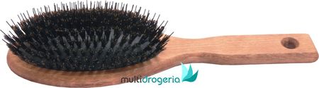 GORGOL Szczotka Natur pneumatyczna naturalne włosie + rozczesywacz ciemna 11 rzędowa 15 02 142