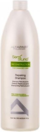 Alfaparf Milano Semi Di Lino Reconstruction szampon regenerujący do włosów zniszczonych 1000ml