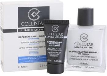 Collistar Linea Uomo Sensitive Skins After-Shave Anti-Redness 100ml + Daily Protective Supermoisturizer 30ml
