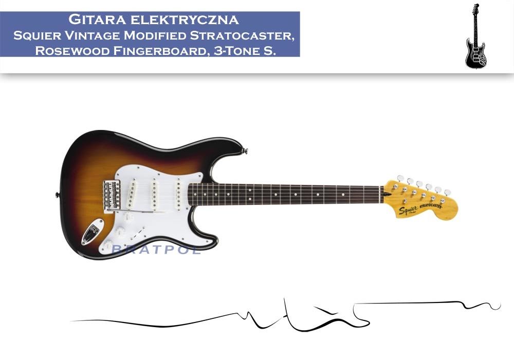 Squier Vintage Modified Stratocaster Rosewood Fingerboard 3