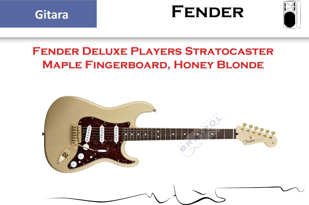 Fender Deluxe Players Stratocaster Maple Fingerboard Honey