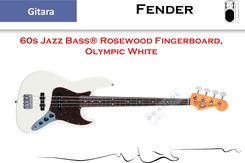Fender 60s Jazz Bass Rosewood Fingerboard Olympic White - zdjęcie 1