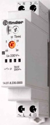 Finder Przekaźnik Czasowy Automat Schodowy 1No 16A 230V Ac (14-01-8-230-0000)