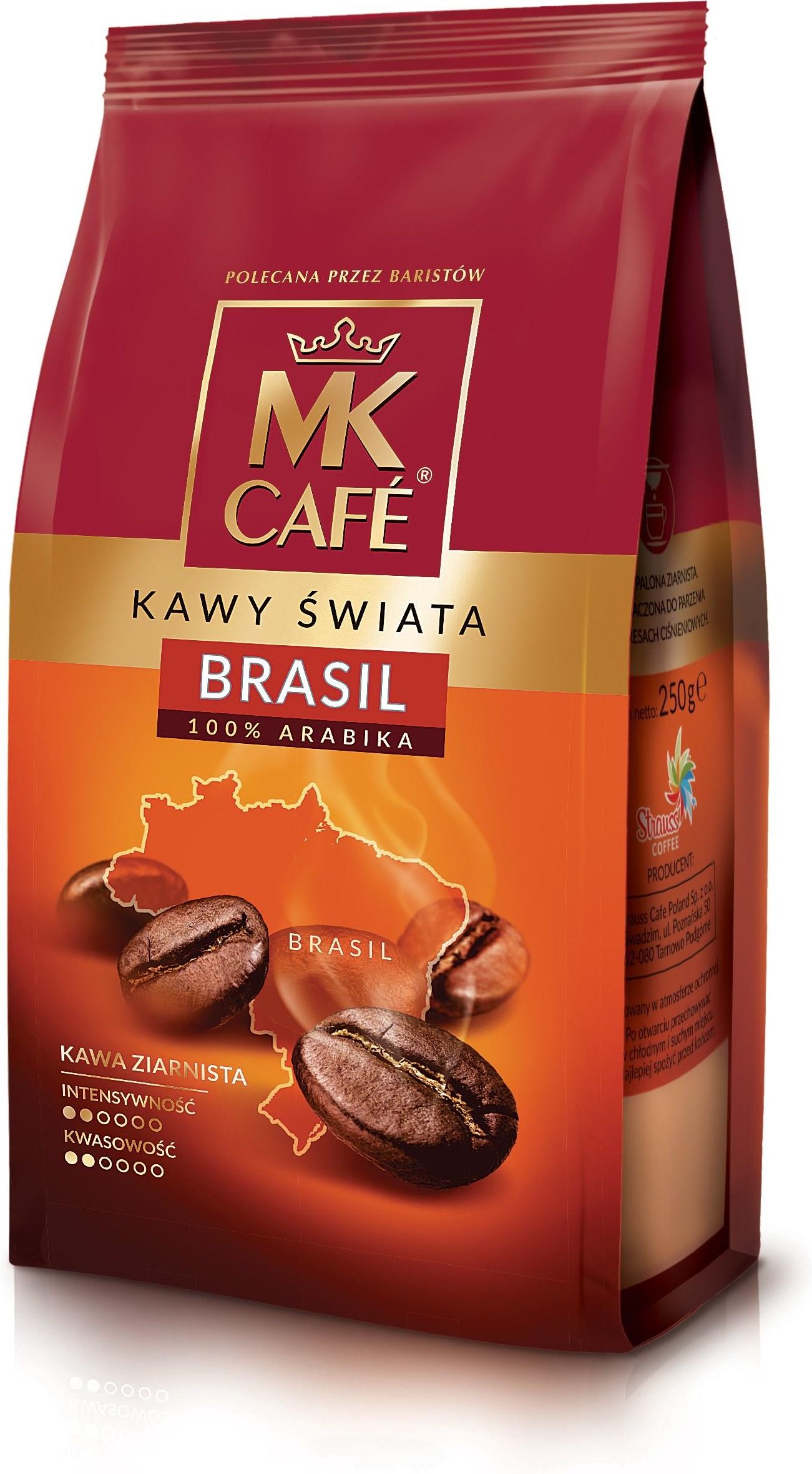 Kawa MK CAFE Premium Brazylia 250 g Ceny i opinie Ceneo.pl