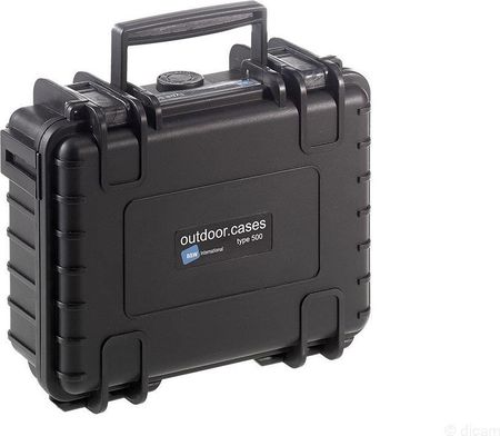 B&W International Outdoor-Case Type 500 Walizka na sprzęt foto-video, czarna (500/B)