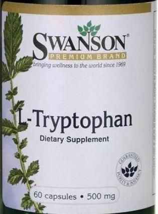 Swanson L-Tryptophan 500mg 60 kaps. - zdjęcie 1 Swanson L-Tryptophan 500mg 60 kaps.