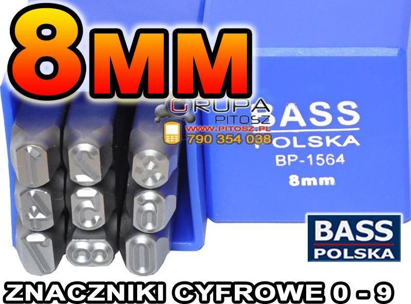 Wszystkie Kombinacje 4 Cyfrowe Od 0 Do 9 Bass numeratory cyfrowe 0-9 cyfry wybijaki 8mm BP-1564 - Opinie i ceny
