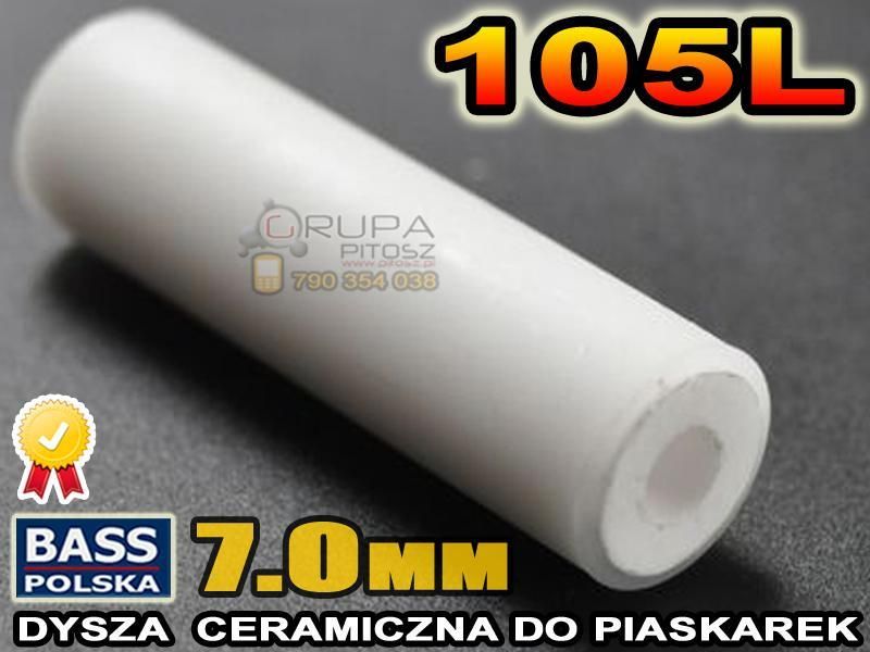 Akcesoria do narzędzi pneumatycznych Bass Dysza ceramiczna 7mm do piaskarki 105l BP 4258 1