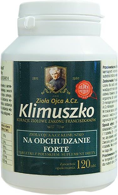 Preparat Medycyny Naturalnej ZioŁa Ojca A Cz Klimuszko Na Odchudzanie Forte 120 Tabl Opinie 1983