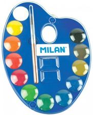 Zdjęcie MILAN, Farby akwarelowe paletka 12 kolorów, 25 mm - Skała