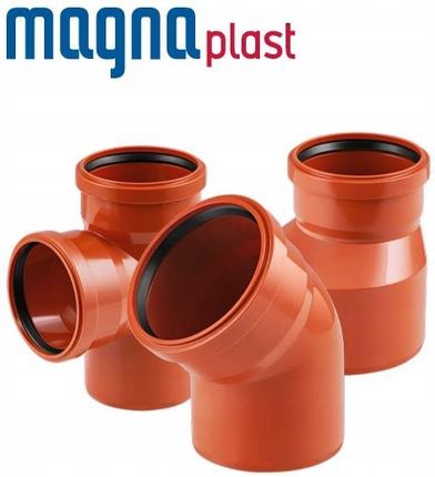 MAGNAPLAST PVC-U Bogen DN 110 15° – Orange, 1 St Produktbild-Vorschau 5