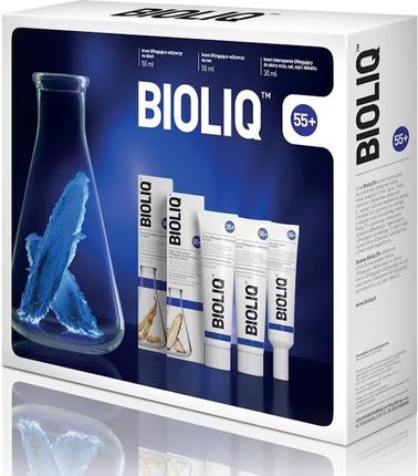 Bioliq 55+ krem liftingująco-odżywczy na dzień 50ml + na noc 50ml + krem pod oczy15 ml