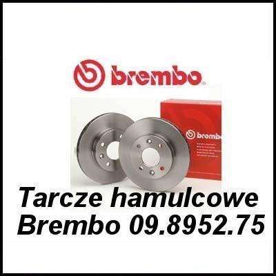 Tarcze hamulcowe 09.8952.75 - Brembo, Przód, Bmw 3 E46 Coupe