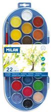 Zdjęcie Farby akwarelowe MILAN, pastylka 22 kolory, 30 mm - Puszczykowo