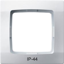 Ospel Ramka Pojedyncza do Włączników Ip44 Karo Biały (RH-1S/00)