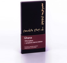 Manufaktura Czekolada Deserowa 70% Kakao Z Ghany + Prażone Kakao 50G - zdjęcie 1