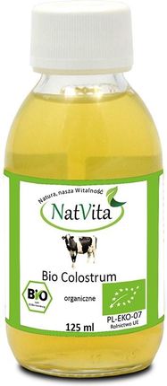 NatVita: colostrum, siara bydlęca, młodziwo w płynie BIO - 125 ml
