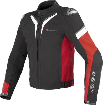 Odzież motocyklowa Dainese G Aspide Tex Kurtka Nero/Rosso/Bianco