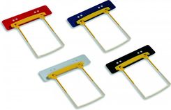 Jalema Clip-Plus – Meccanismo Di Rilegatura Per Documenti, Capacità 50 Mm, Adatto A Fori Standard, Con Strisce Divisorie, Confezione Da 10