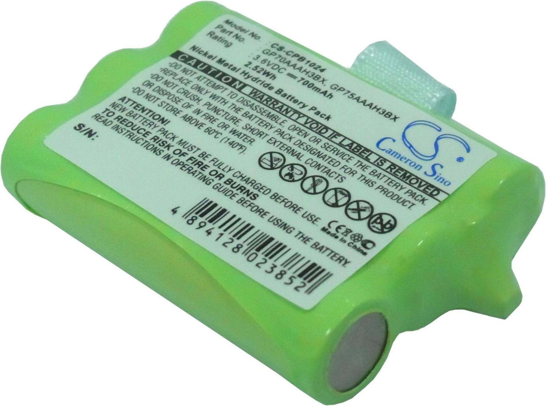 Batterie Ni-MH 3.6V 700mAh type NH650 Pour Ravioli Joy, Ravioli LNH650