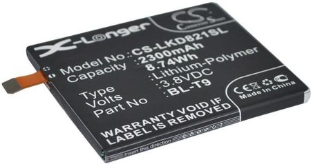 Cameron Sino LG D821 / BL-T9 2300mAh 8.74Wh Li-Polymer 3.8V (CS-LKD821SL)