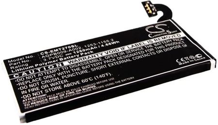 Cameron Sino Sony Ericsson Xperia MT27 / AGPB009-A002 1260mAh 4.66Wh Li-Polymer 3.7V (CS-EMT270SL)