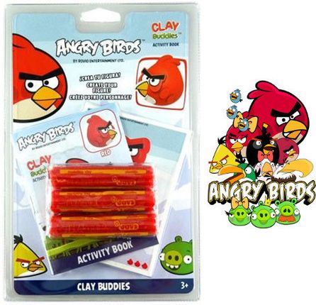 Epee Angry Birds - Plastelinowy Świat - Zestaw, 12 Rodzajów Eab04105