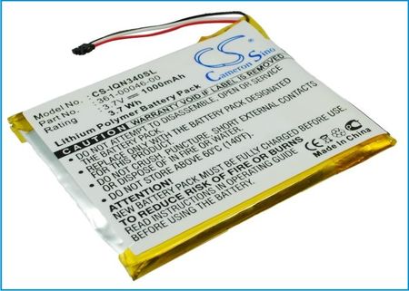 Cameron Sino Garmin Nuvi 3400 / 361-00046-00 1000mAh 3.7Wh Li-Polymer 3.7V  (CS-IQN340SL)