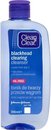 Clean & Clear oczyszczający tonik do twarzy przeciw wągrom 200ml