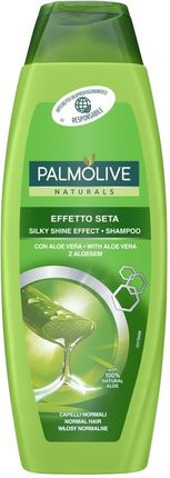 Palmolive Szampon zwiększający blask włosów Aloes i proteiny jedwabiu 350ml