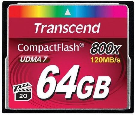 Transcend CompactFlash 64GB 800x UDMA7 (TS64GCF800)