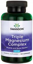Zdjęcie Swanson Triple Magnesium Complex Kompleks 3 Magnezów 100kaps. - Nowa Ruda
