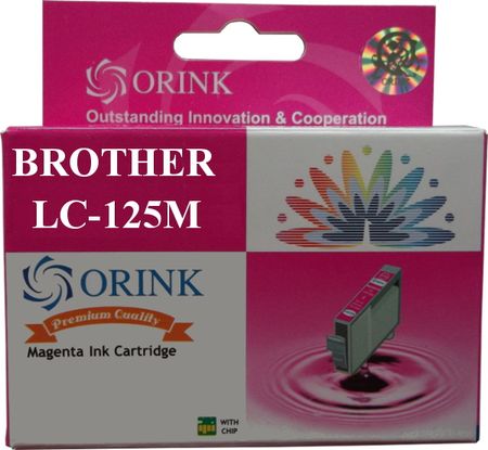 ORINK ZASTĘPCZY ATRAMENT BROTHER LC-125XLM MAGENTA (O-LC125XLM)