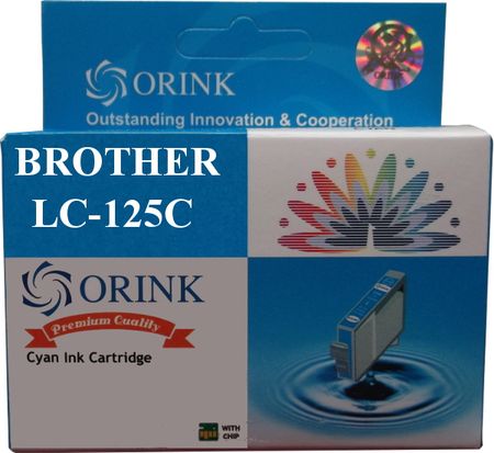 ORINK ZASTĘPCZY ATRAMENT BROTHER LC-125XLC CYAN (O-LC125XLC)