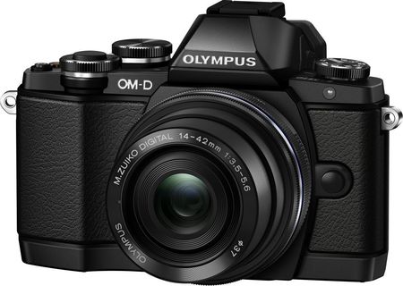 OLYMPUS - ⭐️ボディ新品⭐️手の中のプレミアム⭐️OM-D E-M10⭐️Wi-Fi搭載 Aparat cyfrowy Olympus OM-D E-M10 Czarny + 14-42 EZ