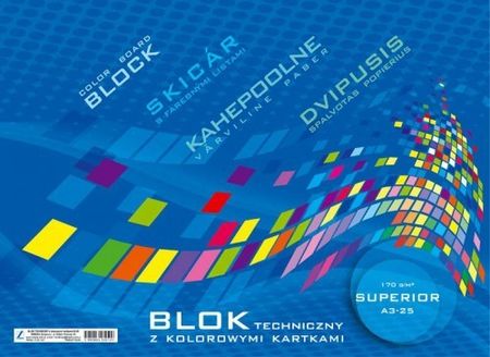 Kreska Blok Techniczny Kolor A3 25 Kartek Superior