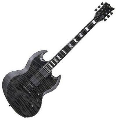 ESP Viper ブラック ESP LTD Viper-1000 Vintage Black - ESP - Gitary elektryczne