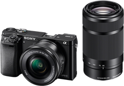 Aparat cyfrowy z wymienną optyką Sony A6000 Czarny + 16-50mm + 55-210mm - zdjęcie 1